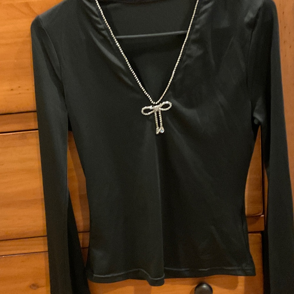 Elegant Black Long Sleeve Top
